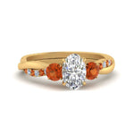 Load image into Gallery viewer, three-stone-twisted-oval-shaped-vine-diamond-ring-with-orange-sapphire-in-yellow-gold-FDENS3301OVRGSAOR-NL-YG.jpg