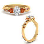 Load image into Gallery viewer, three-stone-twisted-oval-shaped-vine-diamond-ring-with-orange-sapphire-in-yellow-gold-FDENS3301OVRGSAOR-NL-YG.jpg
