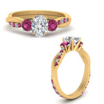 Load image into Gallery viewer, three-stone-twisted-oval-shaped-vine-diamond-ring-with-pink-sapphire-in-yellow-gold-FDENS3301OVRGSADRPI-NL-YG.jpg
