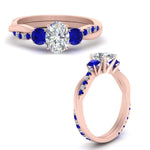 Load image into Gallery viewer, three-stone-twisted-oval-shaped-vine-diamond-ring-with-sapphire-in-rose-gold-FDENS3301OVRGSABL-NL-RG.jpg
