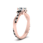 Load image into Gallery viewer, three-stone-twisted-oval-shaped-vine-ring-with-black-diamond-in-rose-gold-FDENS3301OVRGBLACK-NL-RG.jpg