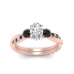 Load image into Gallery viewer, three-stone-twisted-oval-shaped-vine-ring-with-black-diamond-in-rose-gold-FDENS3301OVRGBLACK-NL-RG.jpg
