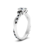 Load image into Gallery viewer, three-stone-twisted-oval-shaped-vine-ring-with-black-diamond-in-white-gold-FDENS3301OVRGBLACK-NL-WG.jpg
