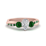 Load image into Gallery viewer, three-stone-twisted-pear-shaped-vine-diamond-ring-with-emerald-in-rose-gold-FDENS3301PERGEMGR-NL-RG.jpg

