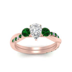Load image into Gallery viewer, three-stone-twisted-pear-shaped-vine-diamond-ring-with-emerald-in-rose-gold-FDENS3301PERGEMGR-NL-RG.jpg
