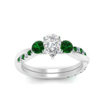 Load image into Gallery viewer, three-stone-twisted-pear-shaped-vine-diamond-ring-with-emerald-in-white-gold-FDENS3301PERGEMGR-NL-WG.jpg
