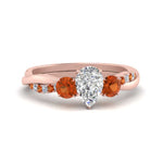 Load image into Gallery viewer, three-stone-twisted-pear-shaped-vine-diamond-ring-with-orange-sapphire-in-rose-gold-FDENS3301PERGSAOR-NL-RG.jpg

