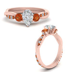 Load image into Gallery viewer, three-stone-twisted-pear-shaped-vine-diamond-ring-with-orange-sapphire-in-rose-gold-FDENS3301PERGSAOR-NL-RG.jpg
