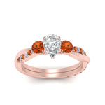 Load image into Gallery viewer, three-stone-twisted-pear-shaped-vine-diamond-ring-with-orange-sapphire-in-rose-gold-FDENS3301PERGSAOR-NL-RG.jpg
