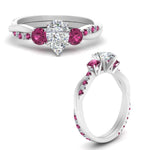 Load image into Gallery viewer, three-stone-twisted-pear-shaped-vine-diamond-ring-with-pink-sapphire-in-white-gold-FDENS3301PERGSADRPI-NL-WG.jpg
