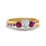 Load image into Gallery viewer, three-stone-twisted-pear-shaped-vine-diamond-ring-with-pink-sapphire-in-yellow-gold-FDENS3301PERGSADRPI-NL-YG.jpg
