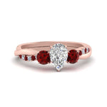 Load image into Gallery viewer, three-stone-twisted-pear-shaped-vine-diamond-ring-with-ruby-in-rose-gold-FDENS3301PERGRUDR-NL-RG.jpg
