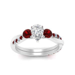 Load image into Gallery viewer, three-stone-twisted-pear-shaped-vine-diamond-ring-with-ruby-in-white-gold-FDENS3301PERGRUDR-NL-WG.jpg
