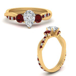 Load image into Gallery viewer, three-stone-twisted-pear-shaped-vine-diamond-ring-with-ruby-in-yellow-gold-FDENS3301PERGRUDR-NL-YG.jpg

