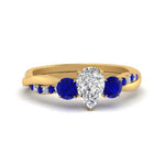 Load image into Gallery viewer, three-stone-twisted-pear-shaped-vine-diamond-ring-with-sapphire-in-yellow-gold-FDENS3301PERGSABL-NL-YG.jpg

