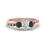 Load image into Gallery viewer, three-stone-twisted-pear-shaped-vine-ring-with-black-diamond-in-rose-gold-FDENS3301PERGBLACK-NL-RG.jpg
