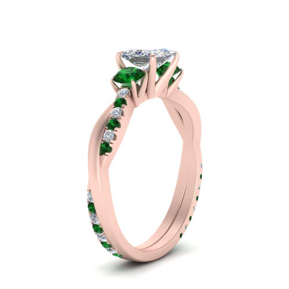 three-stone-twisted-princess-cut-vine-diamond-ring-with-emerald-in-rose-gold-FDENS3301PRRGEMGR-NL-RG.jpg
