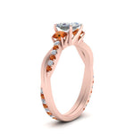 Load image into Gallery viewer, three-stone-twisted-princess-cut-vine-diamond-ring-with-orange-sapphire-in-rose-gold-FDENS3301PRRGSAOR-NL-RG.jpg
