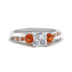 Load image into Gallery viewer, three-stone-twisted-princess-cut-vine-diamond-ring-with-orange-sapphire-in-white-gold-FDENS3301PRRGSAOR-NL-WG.jpg
