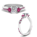 Load image into Gallery viewer, three-stone-twisted-princess-cut-vine-diamond-ring-with-pink-sapphire-in-white-gold-FDENS3301PRRGSADRPI-NL-WG.jpg
