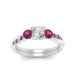 Load image into Gallery viewer, three-stone-twisted-princess-cut-vine-diamond-ring-with-pink-sapphire-in-white-gold-FDENS3301PRRGSADRPI-NL-WG.jpg
