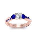 Load image into Gallery viewer, three-stone-twisted-princess-cut-vine-diamond-ring-with-sapphire-in-rose-gold-FDENS3301PRRGSABL-NL-RG.jpg
