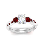 Load image into Gallery viewer, Three Stone Radiant Cut Twisted Vine Ring
