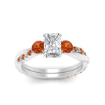 Load image into Gallery viewer, three-stone-twisted-radiant-cut-vine-diamond-ring-with-orange-sapphire-in-white-gold-FDENS3301RARGSAOR-NL-WG.jpg
