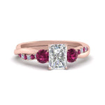 Load image into Gallery viewer, three-stone-twisted-radiant-cut-vine-diamond-ring-with-pink-sapphire-in-rose-gold-FDENS3301RARGSADRPI-NL-RG.jpg

