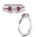 Load image into Gallery viewer, three-stone-twisted-radiant-cut-vine-diamond-ring-with-pink-sapphire-in-white-gold-FDENS3301RARGSADRPI-NL-WG.jpg
