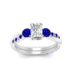 Load image into Gallery viewer, three-stone-twisted-radiant-cut-vine-diamond-ring-with-sapphire-in-white-gold-FDENS3301RARGSABL-NL-WG.jpg

