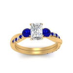 Load image into Gallery viewer, three-stone-twisted-radiant-cut-vine-diamond-ring-with-sapphire-in-yellow-gold-FDENS3301RARGSABL-NL-YG.jpg
