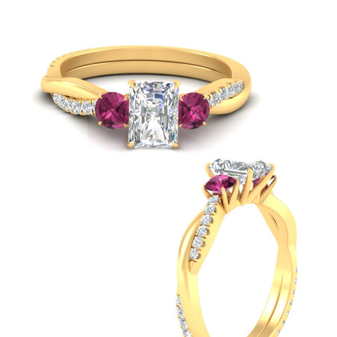 three-stone-twisted-radiant-cut-vine-pink-sapphire-engagement-ring-in-yellow-gold-fdens3301rargsadrpiangle3-nl-yg.jpg