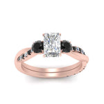 Load image into Gallery viewer, three-stone-twisted-radiant-cut-vine-ring-with-black-diamond-in-rose-gold-FDENS3301RARGBLACK-NL-RG.jpg
