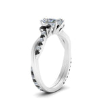 Load image into Gallery viewer, three-stone-twisted-radiant-cut-vine-ring-with-black-diamond-in-white-gold-FDENS3301RARGBLACK-NL-WG.jpg
