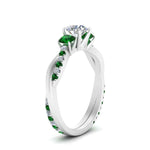 Load image into Gallery viewer, three-stone-twisted-round-cut-vine-diamond-ring-with-emerald-in-white-gold-FDENS3301RORGEMGR-NL-WG.jpg