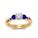 Load image into Gallery viewer, three-stone-twisted-round-cut-vine-diamond-ring-with-sapphire-in-yellow-gold-FDENS3301RORGSABL-NL-YG.jpg
