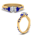 Load image into Gallery viewer, three-stone-twisted-round-cut-vine-diamond-ring-with-sapphire-in-yellow-gold-FDENS3301RORGSABL-NL-YG.jpg