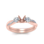 Load image into Gallery viewer, three-stone-twisted-semi-mount-vine-diamond-ring-in-rose-gold-FDENS3301SMR-NL-RG.jpg
