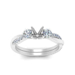 Load image into Gallery viewer, three-stone-twisted-semi-mount-vine-diamond-ring-in-white-gold-FDENS3301SMR-NL-WG.jpg
