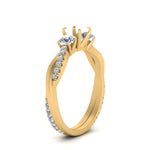 Load image into Gallery viewer, three-stone-twisted-semi-mount-vine-diamond-ring-in-yellow-gold-FDENS3301SMR-NL-YG.jpg
