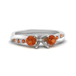 Load image into Gallery viewer, three-stone-twisted-semi-mount-vine-diamond-ring-with-orange-sapphire-in-white-gold-FDENS3301SMRGSAOR-NL-WG.jpg
