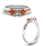 Load image into Gallery viewer, three-stone-twisted-semi-mount-vine-diamond-ring-with-orange-sapphire-in-white-gold-FDENS3301SMRGSAOR-NL-WG.jpg
