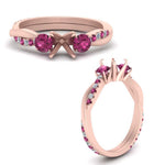 Load image into Gallery viewer, three-stone-twisted-semi-mount-vine-diamond-ring-with-pink-sapphire-in-rose-gold-FDENS3301SMRGSADRPI-NL-RG.jpg
