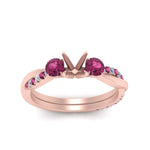 Load image into Gallery viewer, three-stone-twisted-semi-mount-vine-diamond-ring-with-pink-sapphire-in-rose-gold-FDENS3301SMRGSADRPI-NL-RG.jpg
