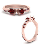 Load image into Gallery viewer, three-stone-twisted-semi-mount-vine-diamond-ring-with-ruby-in-rose-gold-FDENS3301SMRGRUDR-NL-RG.jpg

