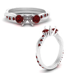Load image into Gallery viewer, three-stone-twisted-semi-mount-vine-diamond-ring-with-ruby-in-white-gold-FDENS3301SMRGRUDR-NL-WG.jpg
