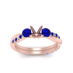 Load image into Gallery viewer, three-stone-twisted-semi-mount-vine-diamond-ring-with-sapphire-in-rose-gold-FDENS3301SMRGSABL-NL-RG.jpg

