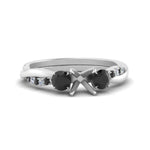 Load image into Gallery viewer, three-stone-twisted-semi-mount-vine-ring-with-black-diamond-in-white-gold-FDENS3301SMRGBLACK-NL-WG.jpg
