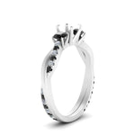 Load image into Gallery viewer, three-stone-twisted-semi-mount-vine-ring-with-black-diamond-in-white-gold-FDENS3301SMRGBLACK-NL-WG.jpg
